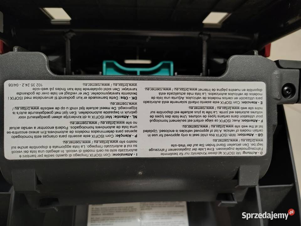 Fotelik samochodowy BRITEX ROMER Mazda z ISOFIX sprzedam