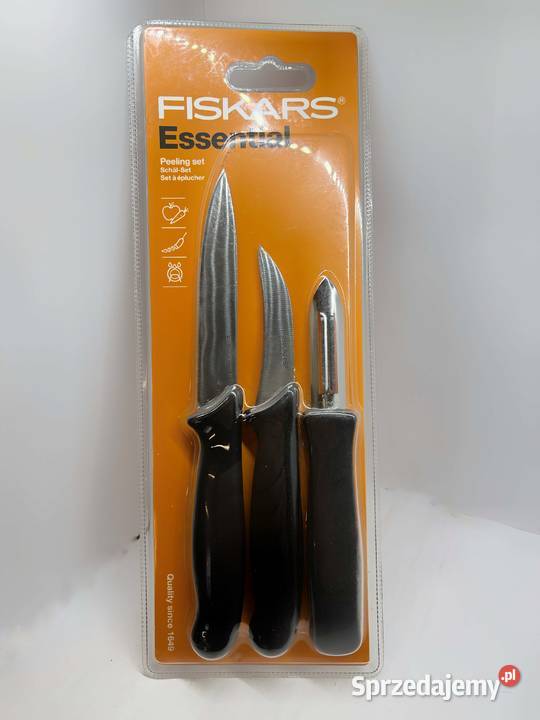 Fiskars Essential Zestaw Noży do Owoców i Warzyw Wyposażenie wnętrz warmińsko-mazurskie Elbląg