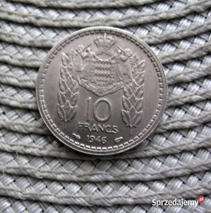 Monako 10 Frank 1946r Kalisz