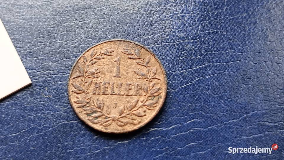 Stare monety 1 halerz 1911 J Niemiecka Afryka