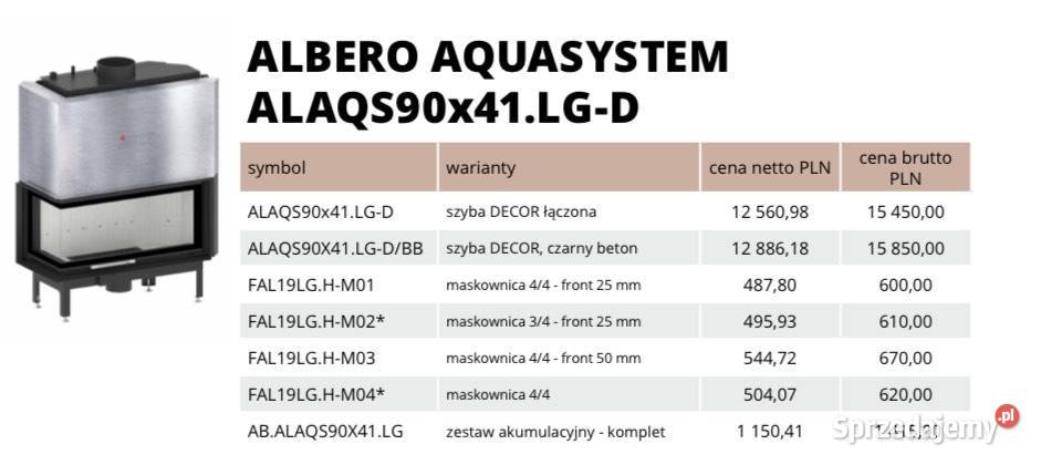 HITZE Wkład kominkowy z płaszczem wodnym ALAQS Wkłady kominowe