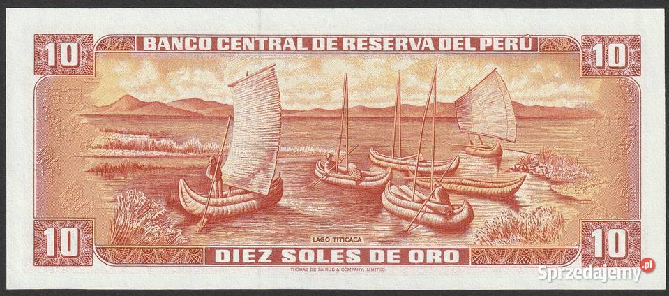 PERU 10 SOLES DE ORO 1976 STAN UNC Łódź