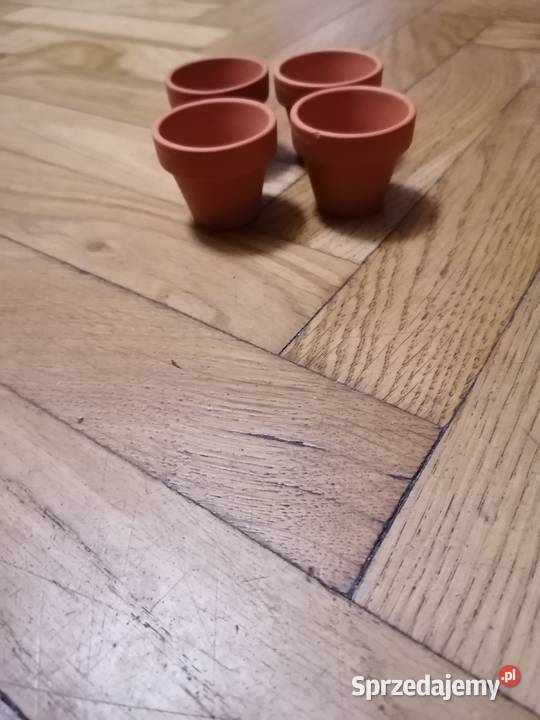 Małe doniczki do sadzenia odcienie pomarańczowego  Gdańsk