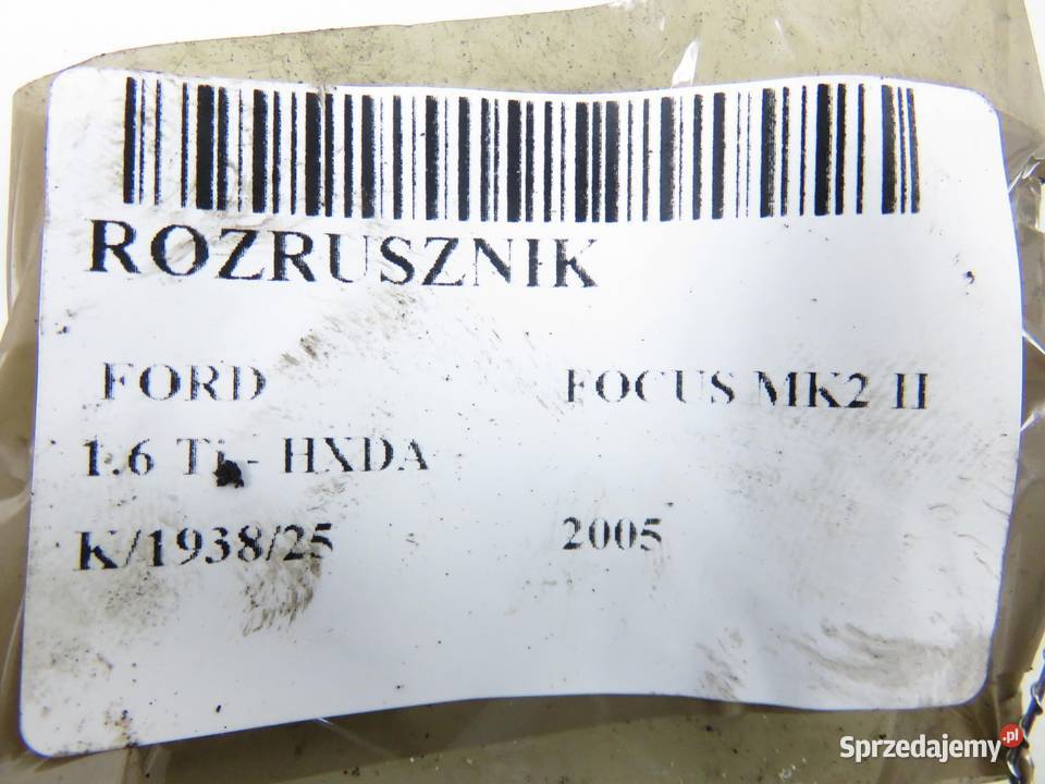 ROZRUSZNIK FORD FOCUS MK2 II 16 Ti HXDA