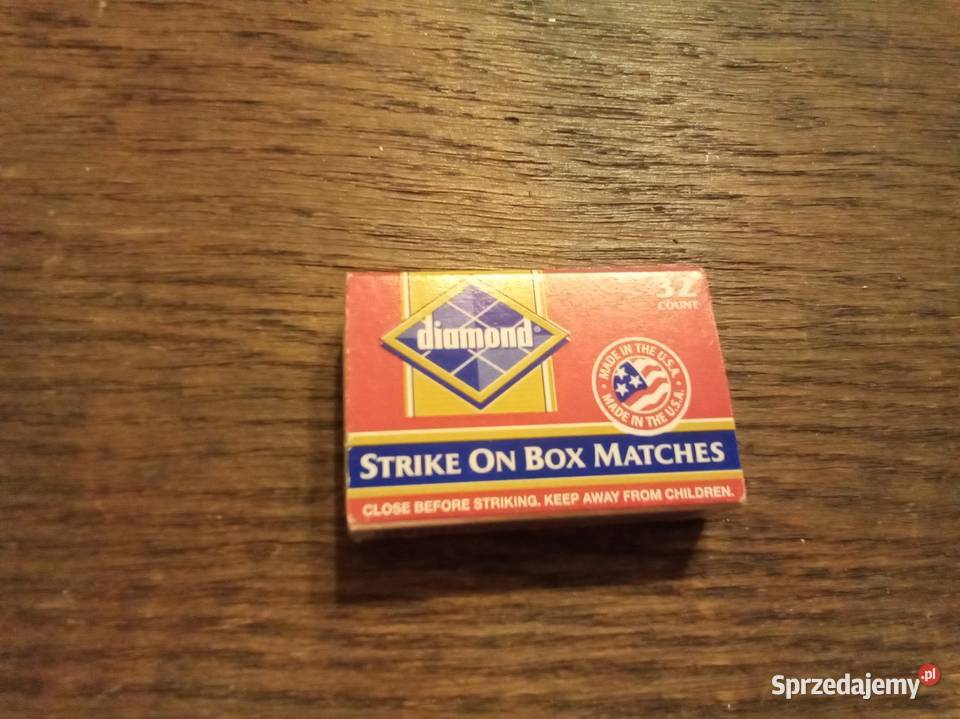 Pudełko zapałek USA lata 80te Warszawa
