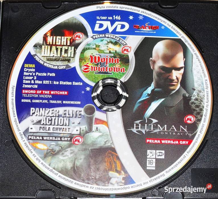 Gry Hitman Panzer Elite Action Nocna Straż miesięcznik Czasopisma Gliwice