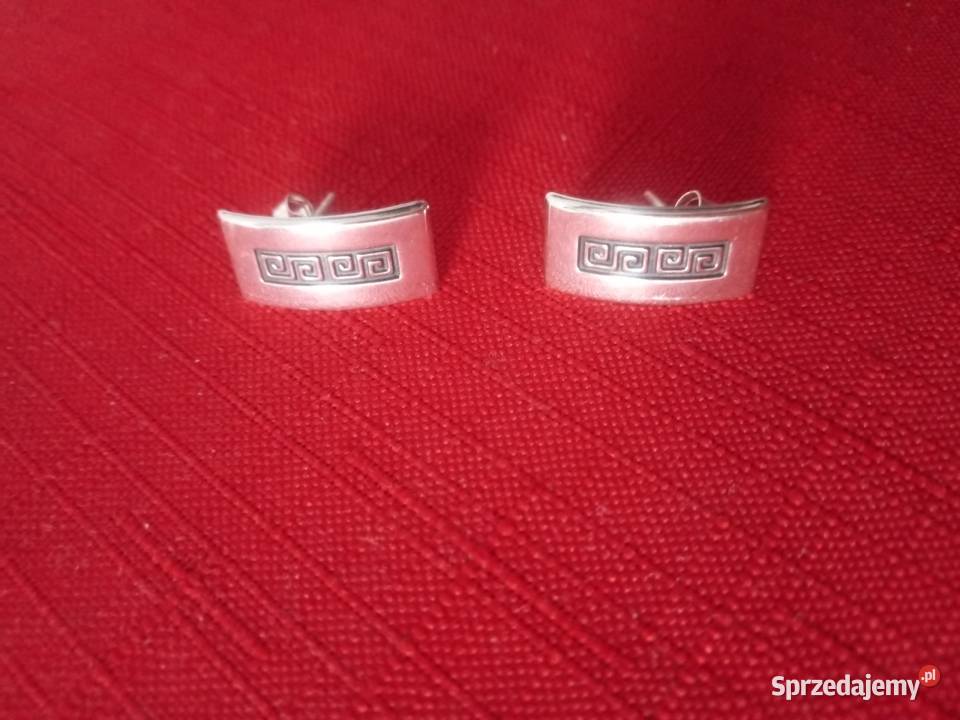Kolczyki wkręty duże SREBRO małopolskie Chrzanów sprzedam