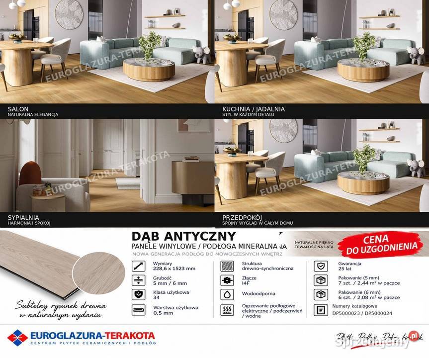 podłoga mineralna winylova SPC barlinek dąb Gorzów Wielkopolski
