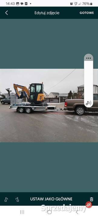 Wyburzenia kucie młotem z minikoparką kopanie Łyse