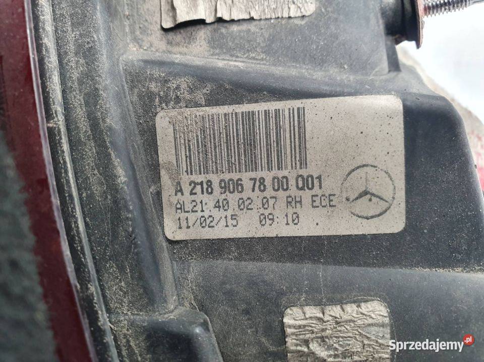 LAMPA PRAWA TYŁ MERCEDES CLS 400 W218 Lipno