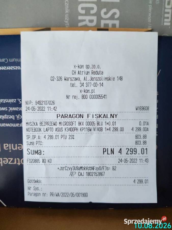 Sprzedam laptop lekko używany nie nosi śladów Asus Warszawa