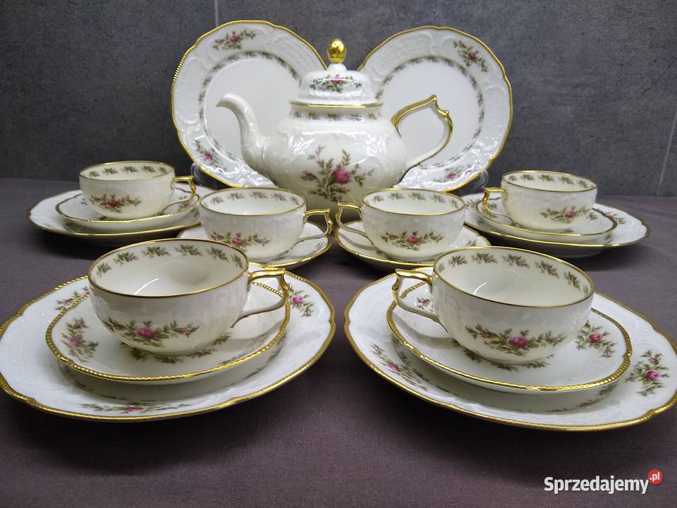 Serwis herbata Rosenthal Sanssouci Moosrose wielkopolskie Kalisz