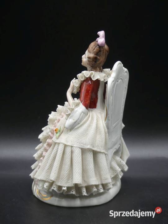 Piękna dama w krynolinowej sukni niemal ideał Poznań sprzedam