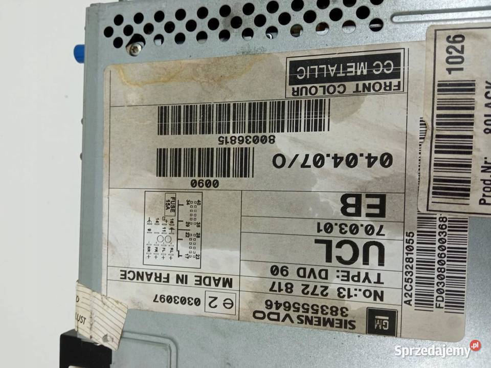 RADIO NAWIGACJA 13272817 Opel Vectra III