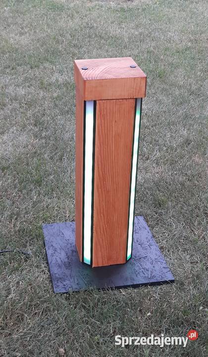 Stylowa drewniana lampa WiFi LED RGBW