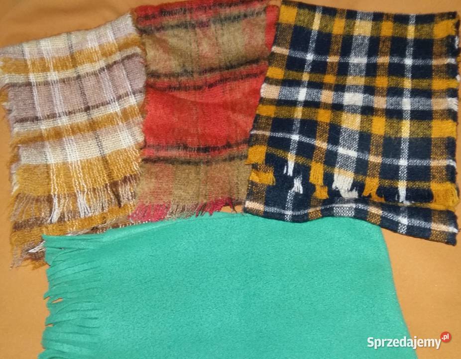 Czapki i szaliki ciepłe wełniane różne kolory Uniseks sprzedam