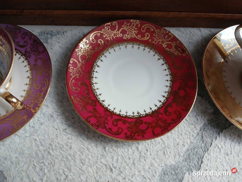 Stare duo do mokki EIgl Austria ze scenkami Porcelana i szkło