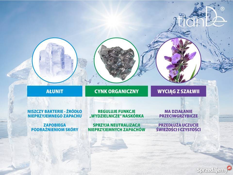 Dezodorant Spray Body Natural ałunit i szałwia Unisex Kołobrzeg