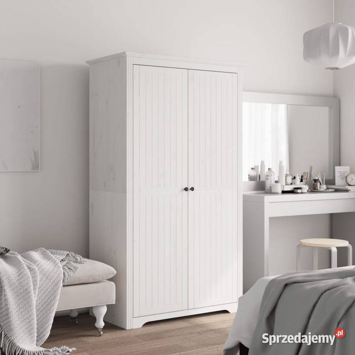 Szafa BODO biała 99x535x173 lite drewno sosnowe Warszawa
