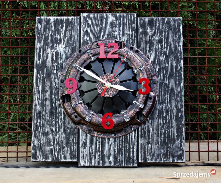 Duży moto zegar docisk sprzęgła patyna loft sprzedam