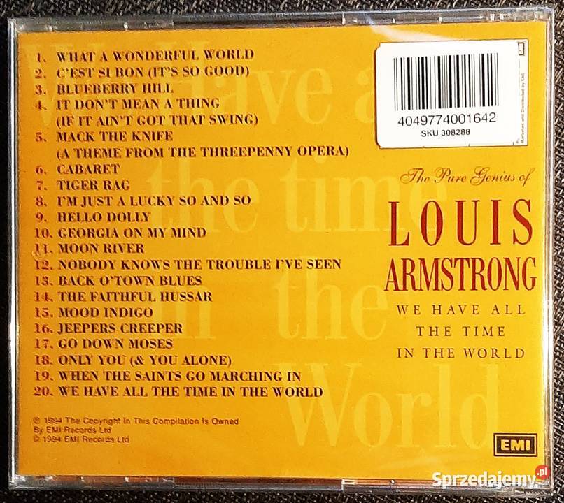 Wspaniały Album CD Louis Armstrong The Pure Płyty i kasety Chorzów
