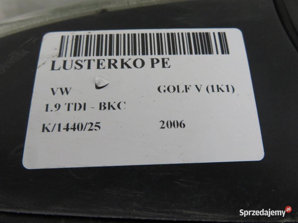 LUSTERKO PRAWE VW GOLF V 1K1 LC9Z Z4Z4 sprzedam