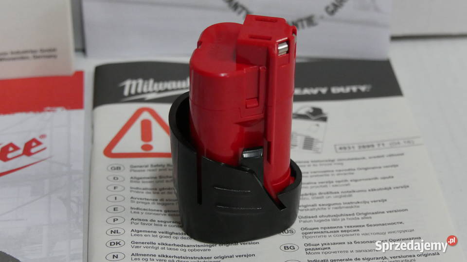 MILWAUKEE akumulator 12v 2Ah bateria klucz pila Baszkówka