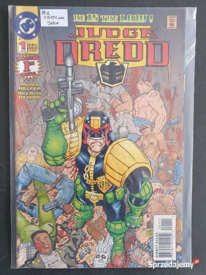 Judge Dredd zestaw 9 komiksów język angielski fantasy i s-f Gdynia