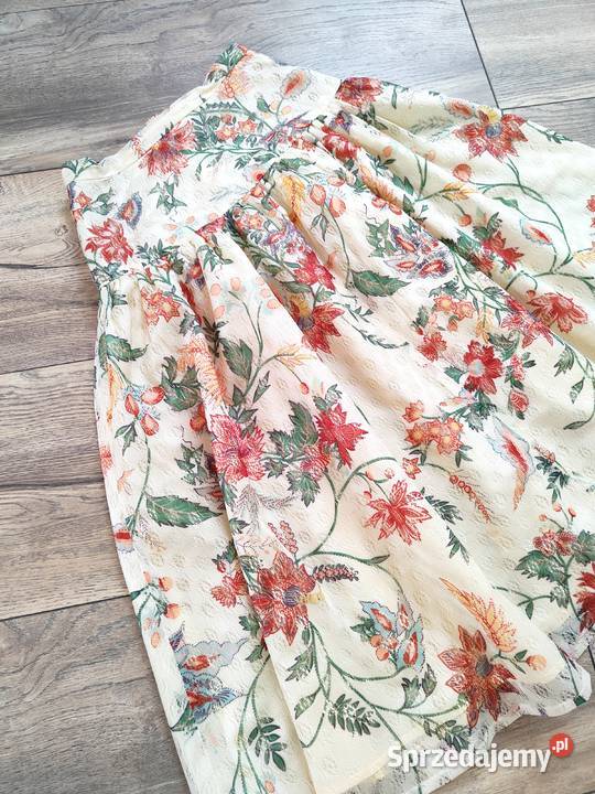 Spódnica w kwiaty Vintage 80 90s Floral 32 Jasło sprzedam