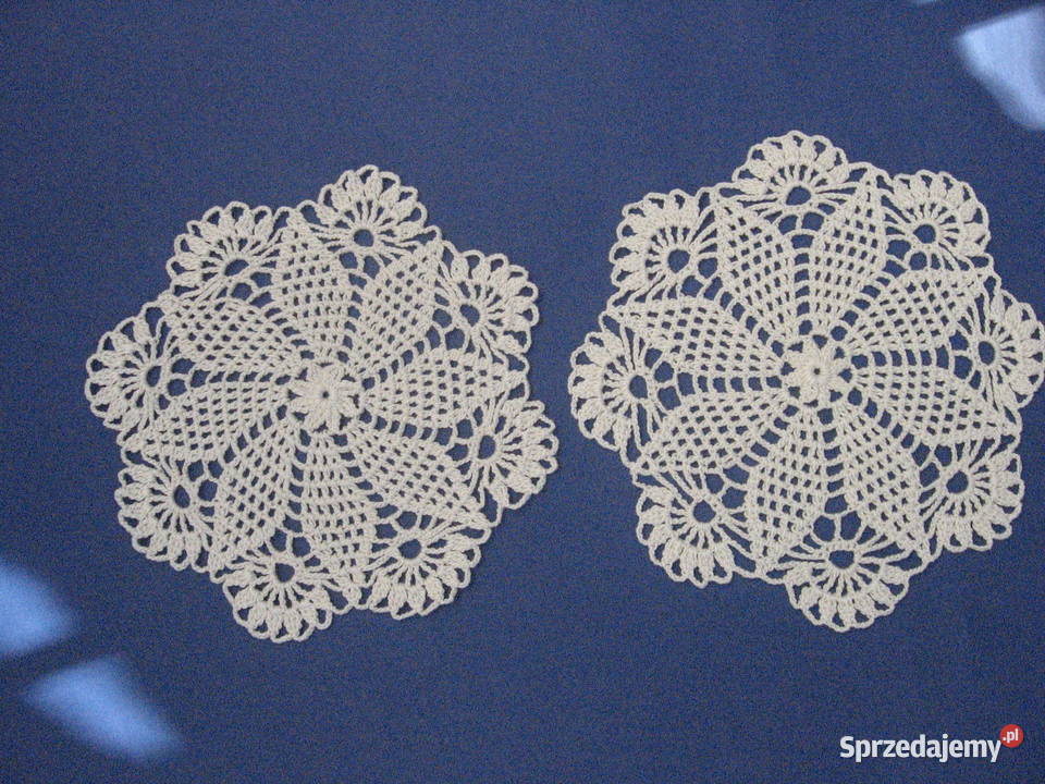2 serweteczki szydełkowe Serwety i serwetki wielkopolskie Ostrów Wielkopolski