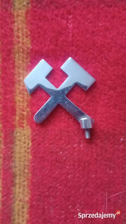 Stary kolekcjonerski emblemat rowerowy JANUS Szczebrzeszyn