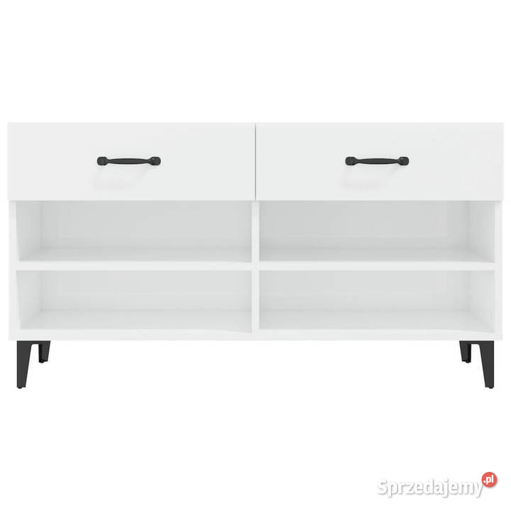 Szafka na buty wysoki połysk biała 102x35x55 Warszawa