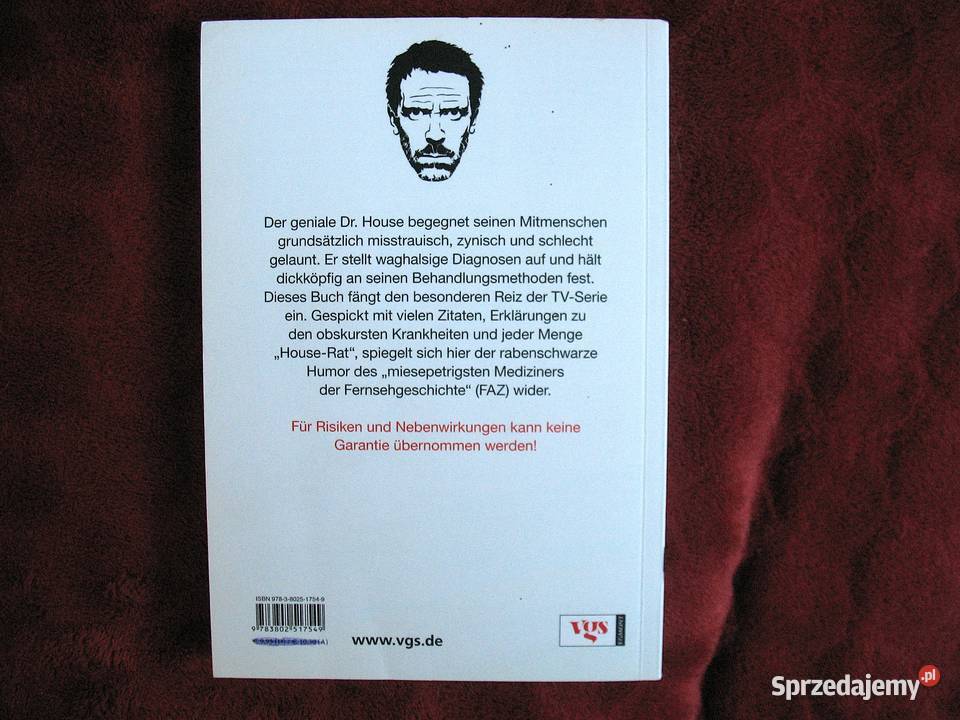 Die kleine House apotheke książka niemiecka zdrowie, pierwsza pomoc Siedlce sprzedam