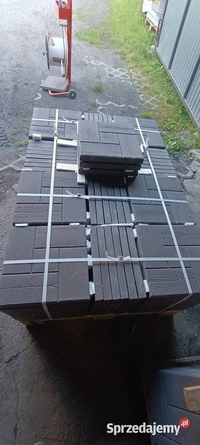 Płytka chodnikowa betonowa wzór drewna 30x30x30 Dąbrowa
