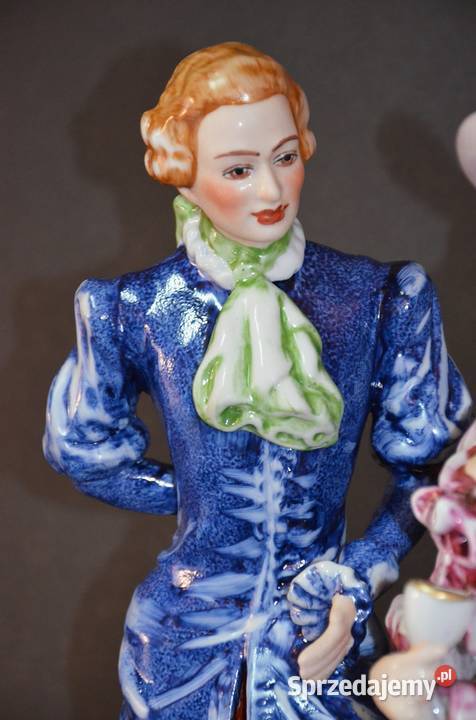 Rocerm porcelana grupa figuralna Idylla kolor i Środa Wielkopolska