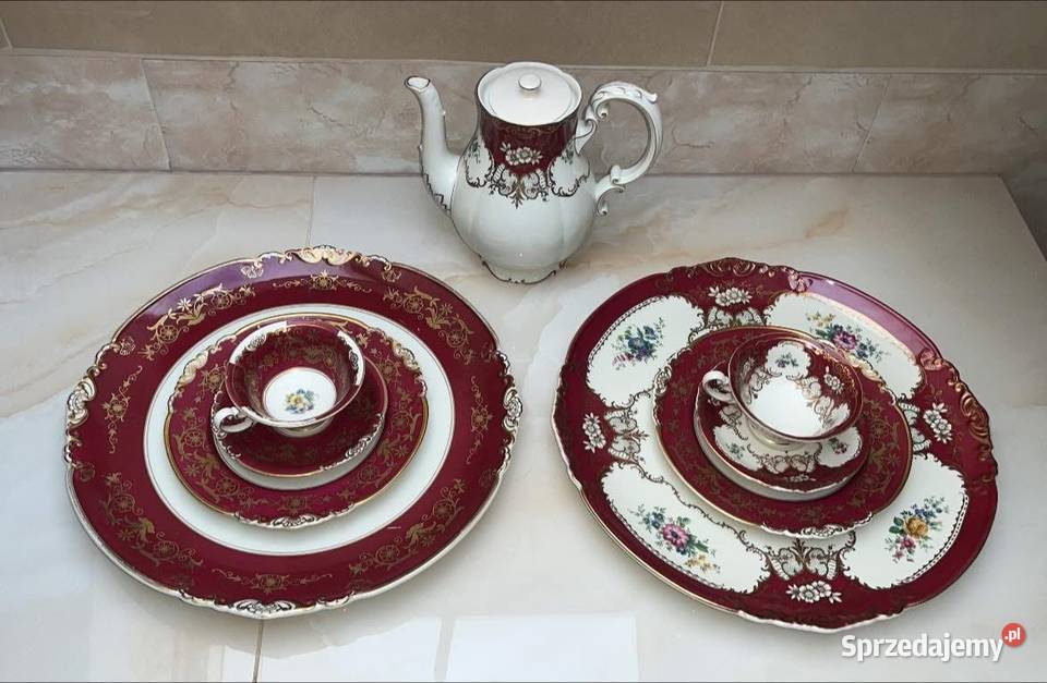 Filiżanka z talerzykiem Koening prTettau Gdańsk