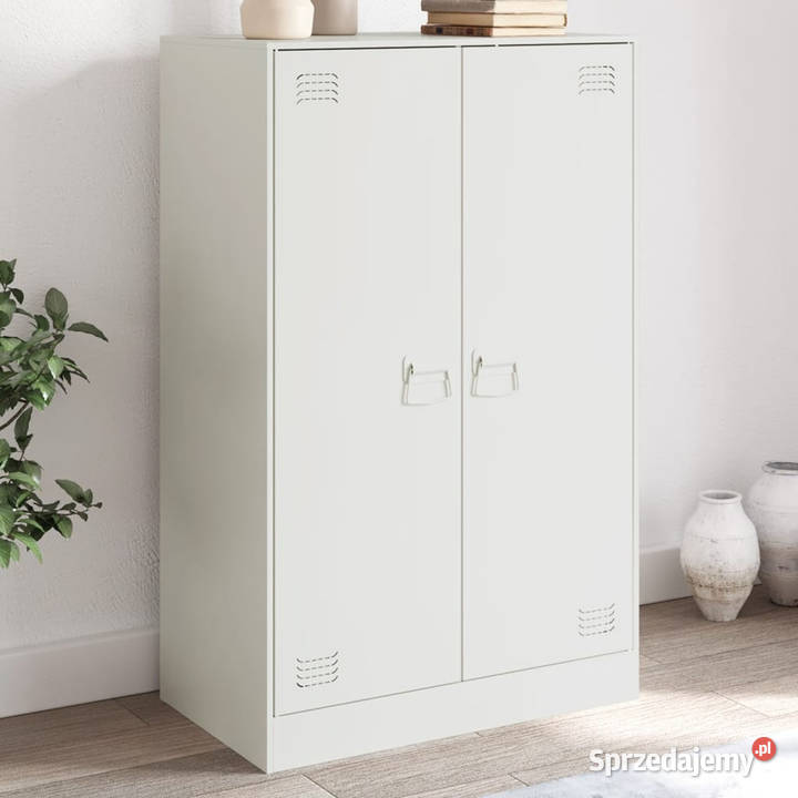 Szafka boczna biała 67x39x107 stal WM841666