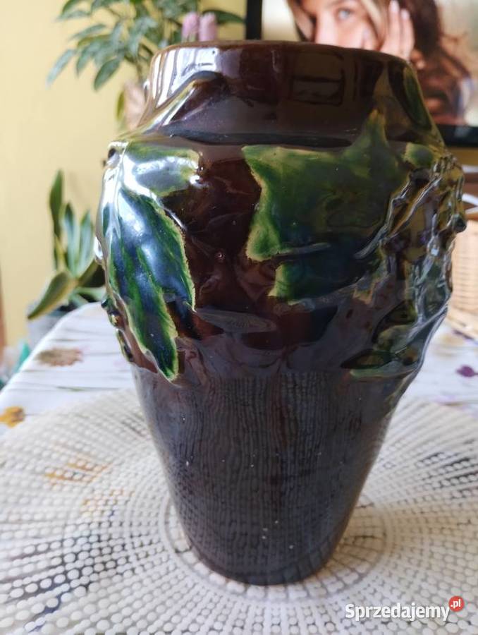 Wazon ceramika art deco secesja klon Łódź