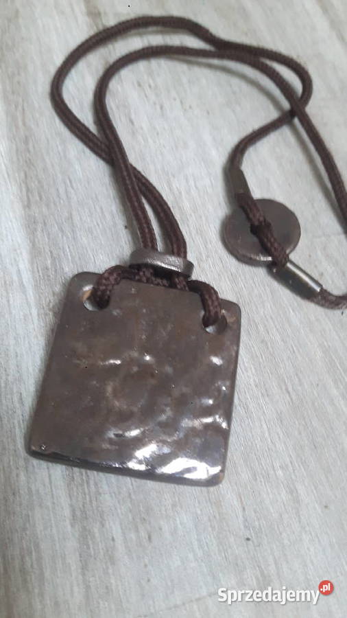Naszyjnik ceramiczny ręcznie wykonany mazowieckie Otwock sprzedam
