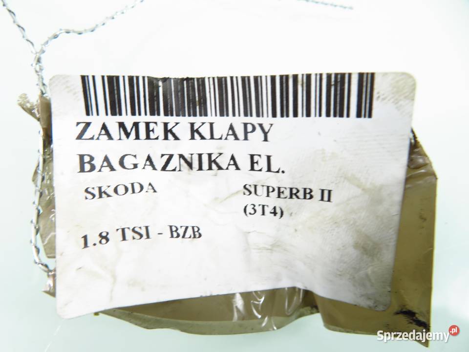 ZAMEK KLAPY DOCIĄG SKODA SUPERB II 4F9827303A sprzedam