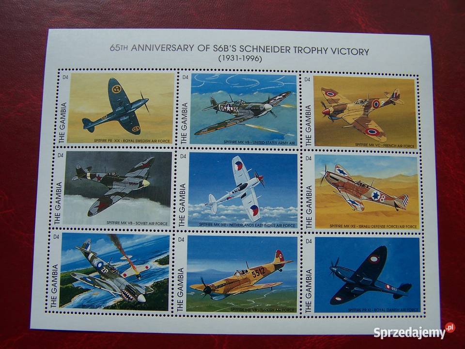 Gambia MNH Lotnictwo Samoloty Tychy sprzedam