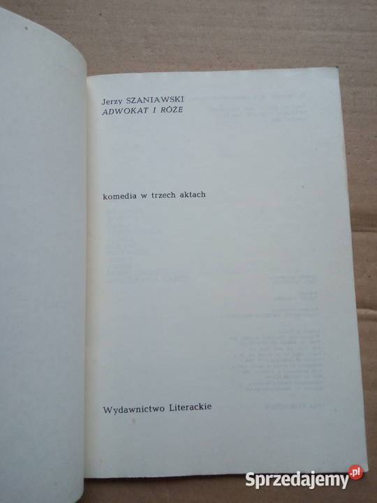 Jerzy Szaniawski Adwokat i róże podlaskie Sokółka sprzedam