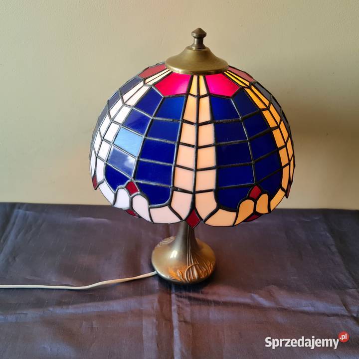 Lampa Tiffany witrażowa Okres PRLu Warszawa