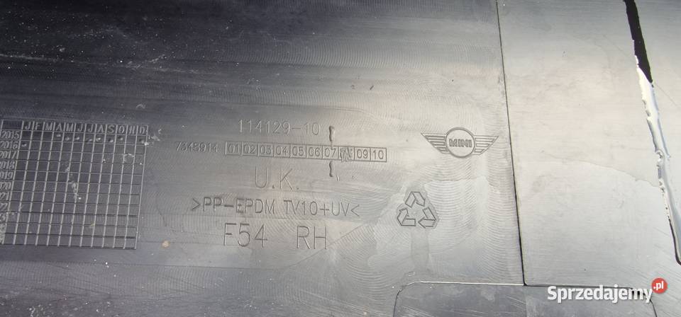 MINI COOPER II R56 PRAWY PRÓG LISTWA 11412910 Karoseria Trzciel