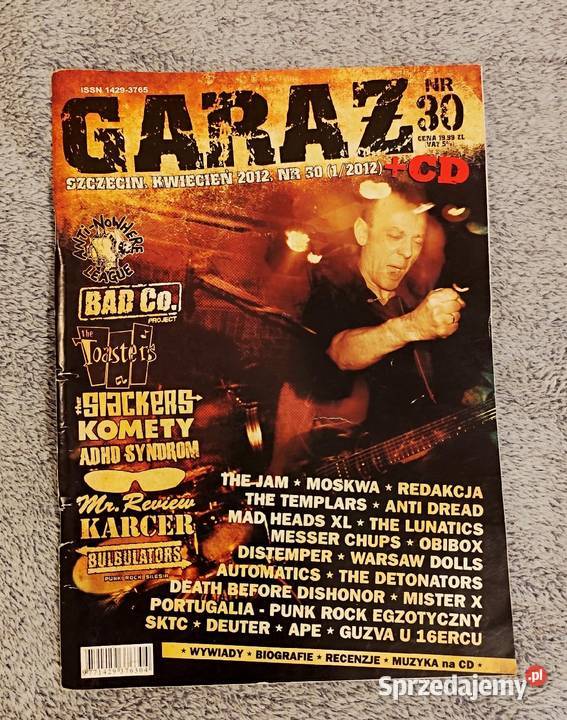 Garaż 30 12012 Fanzine punk oi hc reggae ska Rybnik sprzedam