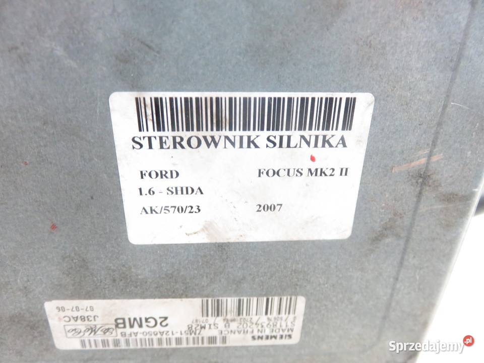 STEROWNIK FORD FOCUS MK2 II 16 7M5112A650AFB