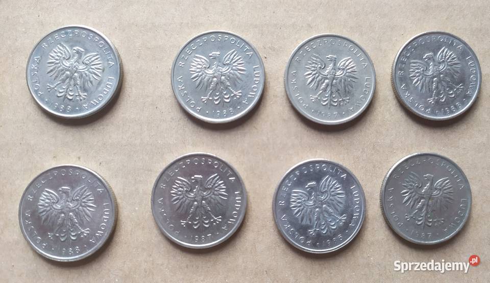 10 x 8 sztuk miedzionikiel PRL 8588 OBIEGÓWKI Numizmatyka Łódź