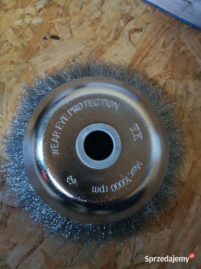 SZCZOTKA DRUCIANA DO KOSY 200 mm TARCZA cienka Głogowa