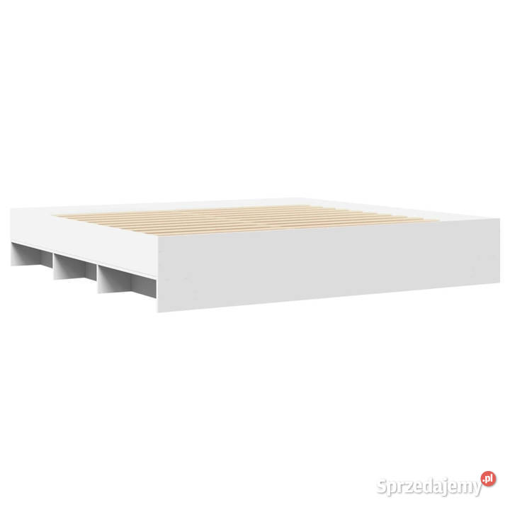 Rama łóżka biała materiał drewnopochodny 200x200 Warszawa sprzedam