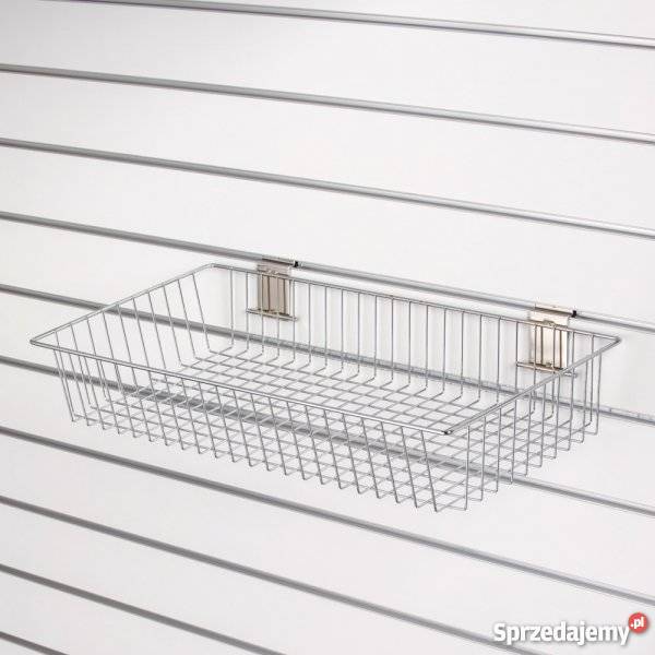 Kosz sklepowy płytki 40x20x10 chromowany na małopolskie Kraków